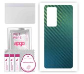 apgo Protective Skin Sticker for the back compatible with Realme GT Master Explorer, Wrap Film, Foil, Vinyl - Pattern Carbon Chameleon CAKA1