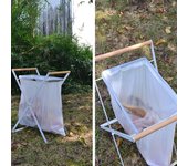 Estante para basura plegable portátil para exteriores, estante para bolsas de basura, cocina, Picnic, barbacoa, soporte para bolsas de plástico negro