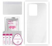 apgo Adhesivo protector ultra transparente para la parte trasera compatible con Samsung Galaxy S20 Plus 5G, película envolvente, película de hidrogel, TPU flexible y suave con protección
