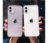 Funda de silicona transparente Color caramelo para iPhone 15 14 13 12 11 Pro Max 7 8 Plus X XR XS Max SE 2020 carcasa protectora de cámara de moda iPhone 13 Pro Max negro