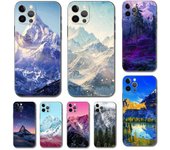 Funda de teléfono con escena de montaña y nieve de invierno para iPhone Samsung Galaxy Redmi Xiaomi Oppo OnePlus Note SA 7 8 9 10 11 12 13 14 20 21 22 23 53 54 Pro Ultra iPhone 6 or 6S