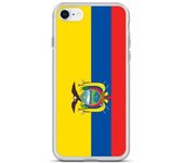 Coque iPhone - PIXELFORMA - iPhone 7 - Drapeau de l'Équateur - Protección completa - Sopa de silicona