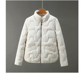 Traje de béisbol de invierno para mujer, chaqueta acolchada de algodón gruesa, holgada, ajustada M rojo