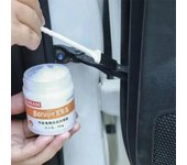Grasa lubricante para rieles de techo corredizo de automóvil, 100 g, para puertas, ruidos anormales, aceite antioxidante, aceite blanco para cojinetes de engranajes de mantenimiento mecánico