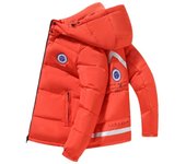 Otoño Invierno chaqueta de plumón para hombre 90% plumón de pato blanco chaqueta cálida con capucha abrigo M