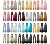 Peluca de cosplay recta de 100 cm de largo, color rubio, dorado, rosa, naranja, marrón, morado, azul, verde, negro y gris, resistente al calor, pelucas Lolita.