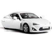 1:Coche de juguete Toyota 86 de aleación de fundición a presión a escala 36, ​​coche de juguete con vehículos extraíbles para niños pequeños, niños y niñas, regalo blanco 1/36-13x5x3.5cm blanco