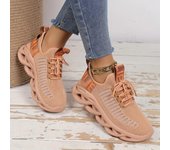 Zapatillas de correr gruesas antideslizantes y transpirables para mujer, zapatillas bajas ligeras y cómodas 41