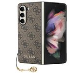 Estuche Guess 4G Charms Collection para Samsung Galaxy Z Fold 5 - Marrón