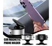 Soporte para teléfono con ventosa de vacío de doble cara para automóvil, soporte universal para teléfono móvil con adsorción, ajuste de ángulo ilimitado negro