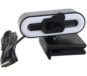 Cámara web 4K con micrófono incorporado, luz de relleno súper brillante, belleza automática, cámara USB para PC para computadora portátil
