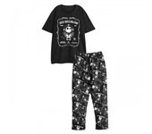 Pijama de manga corta y larga de Jack Skellington para hombre de Pesadilla antes de Navidad XL negro/blanco