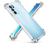 Funda de teléfono transparente anticaída de cuatro esquinas para OPPO Reno 7 6 5 4 Pro 5G 6 5Z 5F funda trasera de protección de silicona suave transparente para Reno 7SE 5 4 Lite Reno 4 Pro 5G puro