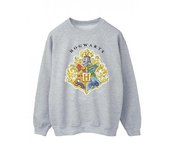 Harry Potter Mens Hogwarts School Emblem Sweatshirt XXL blanco