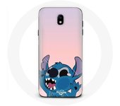 Coque pour Samsung Galaxy S5 Stitch le Nez en l'air fond rose