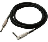 Cable de guitarra Tech de 5 m, tipo negro, recto/L (6 mm de diámetro) TL-5 negro