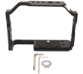 Jaula para cámara de vídeo R10, aleación de aluminio, película protectora, equipo para cámara de cine con 14 38 pulgadas