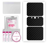 apgo Protective Skin Sticker for the back compatible with Lenovo Legion 2 Pro, Wrap Film, Foil, Vinyl - Pattern Carbon Black