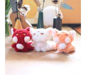 Lindo y lindo zorro pequeño colgante de peluche de juguete muñeca bolsa colgante llavero muñeca de trapo muñeca muñeca 13cm