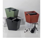 Contenedor de basura antideslizante para café, contenedor de café expreso, molinillo, accesorios de barista, herramientas para cafeteras con bisel. verde