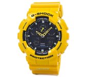 Casio G-Shock GA-100A-9ADR GA100A-9ADR Velocity Indicator Alarm Reloj Hombre negro