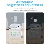 WiFi 11in1 Air Quality Monitor Indoor Humidity Monitor blanco