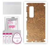 apgo Protective Skin Sticker for the back+sides compatible with Xiaomi Mi Note 10 Lite, Full Wrap Film, Foil, Vinyl - Pattern Rusty Copper