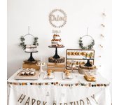 Bandeja de metal para tartas europeas, bandeja alta para postres, té con leche, bandeja para tartas de fiesta, decoración, soporte para tartas. S oro