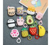 Funda protectora de dibujos animados para AirPods 1, 2, 3, de silicona, Corgi, aguacate, pata de gato, Bluetooth, caja de carga inalámbrica para auriculares, funda para AirPods Pro For AirPods Pro