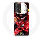 Coque Maniacase pour Samsung Galaxy A33 5G Formule 1 Sebastian Vettel F1 Rouge