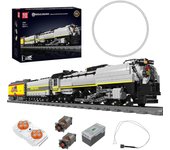 MOULD KING Bloque de construcción de coche técnico 12031, modelo de locomotora de vapor Union Pacific 844 con control remoto, juguetes de bloques de tren 12031