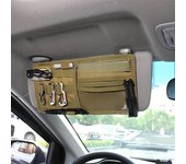Bolsa de almacenamiento táctica multifuncional para visera de coche, bolsa de almacenamiento para deportes y ocio, bolsa de herramientas negro