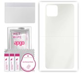 apgo MATTE Protective Skin Sticker for the back compatible with Honor Play 20, Wrap Film, Hydrogel Film, Flexible, Soft TPU with positioning layer eas