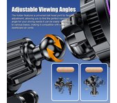 Cargador inalámbrico para teléfono de 15 W, soporte de carga con refrigeración por hielo, soporte magnético para teléfono con colores vibrantes. negro