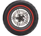Conjunto de rueda trasera para patinete eléctrico, neumático rojo con freno de disco de 110 mm para Xiaomi M365 1S