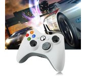Mando de juego - LESHP - Xbox 360 - Alámbrico - Blanco - Compatible Win7