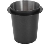 Vaso dosificador de café de 58 mm, mango de acero inoxidable para máquina de café, accesorio dosificador, color negro