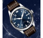 Reloj Mecánico Automático Piloto MARK XVIII para Hombre Cuero Marrón Negro 42MM