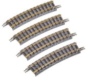 TOMIX N Gauge Curved Rail F Juego de 4 1854 Suministros de modelismo ferroviario C280-15
