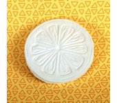Objet en plâtre Tropical Rondelle agrume - Graine créative Blanc