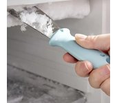 Pala para descongelar de acero inoxidable para alimentos, espátula para cubitos de hielo, utensilio de cocina para frigorífico y congelador 1PCS gris