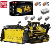 MOULD KING 17049 juguetes técnicos para coches la aplicación motorizada PR766 Bulldozer montaje de bloques de construcción camión modelo niños regalo de Navidad amarillo