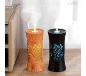 Humidificador de aire portátil de 260 ml, minihumidificador USB, difusor de aroma ultrasónico de vapor frío, lámpara romántica, purificador de aire, generador de niebla. color rosa