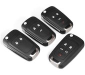 Carcasa de control remoto de coche para Chevrolet Cruze Lova Camaro Impala 2 3 4 5 botones HU100 Blade 3 Button negro