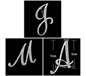 Regalos Rhinestone Carta Alfileres De Cristal Joyería Letra Alfabético Inglés Broche Broches A