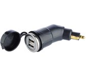 Ładowarka 2x USB 3.3A z wtyczką DIN 1