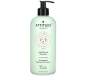 ATTITUDE, Amigos peludos, Cuidado natural de mascotas, Champú calmante de avena, Sin perfume, 16 onzas líquidas (473ml)