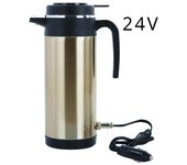 Hervidor de agua caliente para automóvil de 1200 ml, calentador de agua para automóvil y camión, gran capacidad, 12/24 V, tetera, café, diseño a prueba de fugas, 120/240 W, apagado automático CHINA