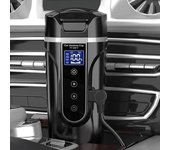 Taza térmica para calentar el coche, 1 tetera eléctrica para agua, taza grande para camión, universal, 12 V y 24 V, electrodomésticos para coche blanco