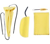 Kit de cuidado de limpieza para saxofón, 3 uds., paño de limpieza + cepillo para boquilla, instrumento Musical